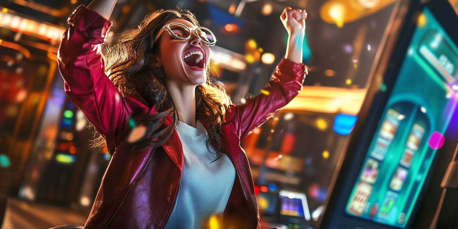 Nisontan Casino Woman Celebrating Big Win in Aviator