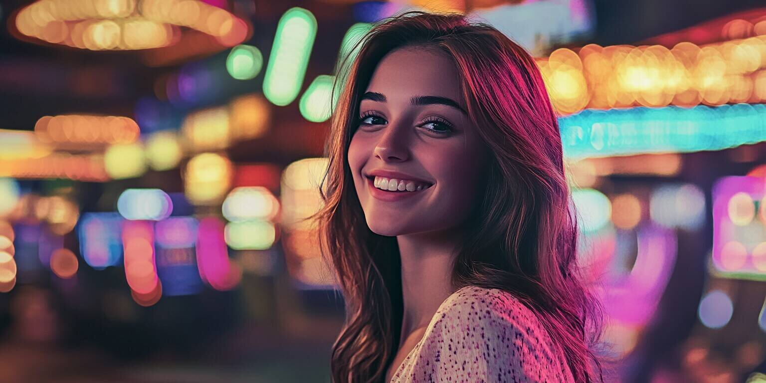 Young Woman at Nisontan Casino